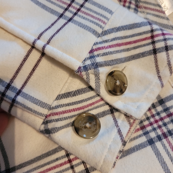 Woods Women's Evelyn Plaid Shacket Size Small - Picture 10 of 10